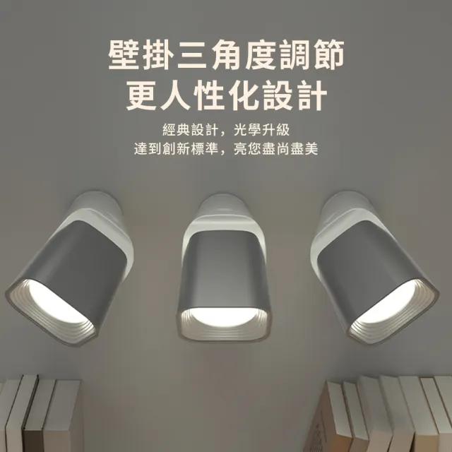 【YUNMI】多功能折疊護眼檯燈 LED檯燈 USB充電 三檔可調節 閱讀檯燈 宿舍床頭燈 手提應急燈 戶外手電筒