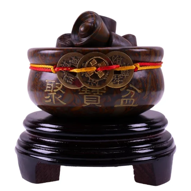 【風水好好玩】鴻運大發聚寶盆(招財/補財庫/招財/擋煞/風水擺件/旺財位/元寶)