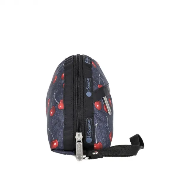 【Lesportsac】雙拉鍊手拿包 化妝包 收納包 送禮 禮物 推薦 女包(夏日櫻桃)