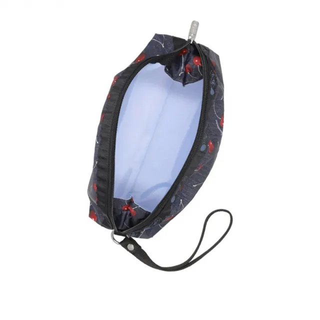 【Lesportsac】雙拉鍊手拿包 化妝包 收納包 送禮 禮物 推薦 女包(夏日櫻桃)
