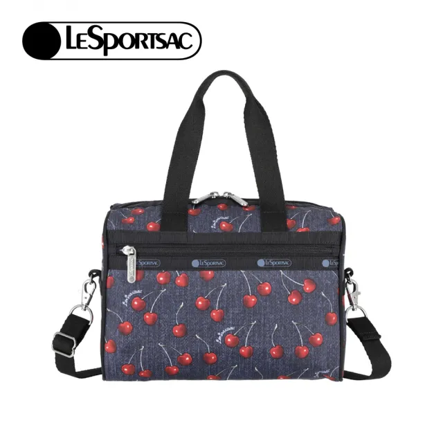 【Lesportsac】小型日常 手提肩背兩用包 送禮 禮物 推薦 女包(夏日櫻桃)