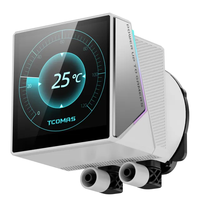 【TCOMAS】TCOMAS 鈦鉭 WG600 360 IPS螢幕水冷 白色(WG600)