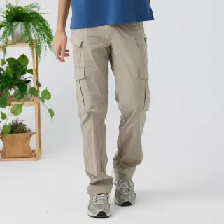 【JEEP】男裝 多口袋輕量工裝長褲(卡其色)