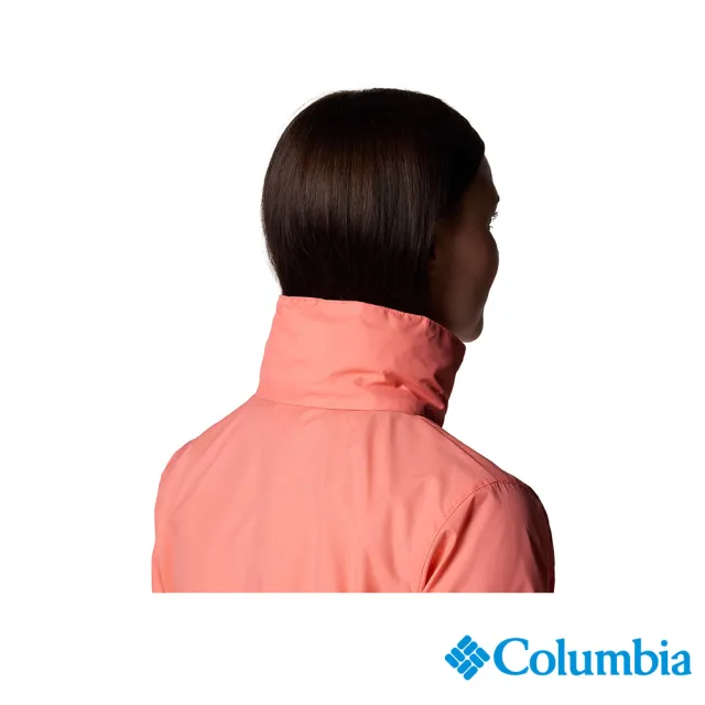 【Columbia 哥倫比亞】女款-防潑水外套-曙光粉(UWR57760AW/JS)