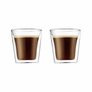 【Bodum】CANTEEN 雙層玻璃杯2入組(100cc)