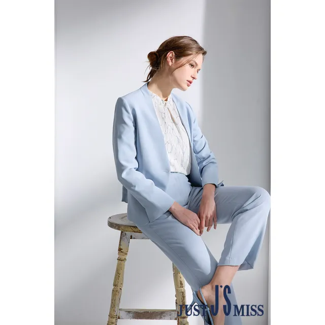 【Just J’S Miss】大理石印花雪紡上衣