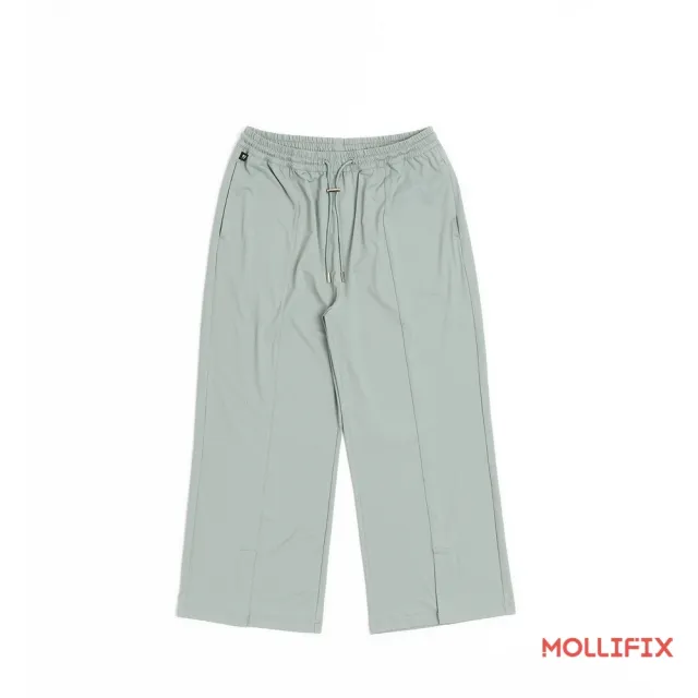 【Mollifix 瑪莉菲絲】MOLLIFIX 高彈修身 開衩寬長褲(No. 84004)