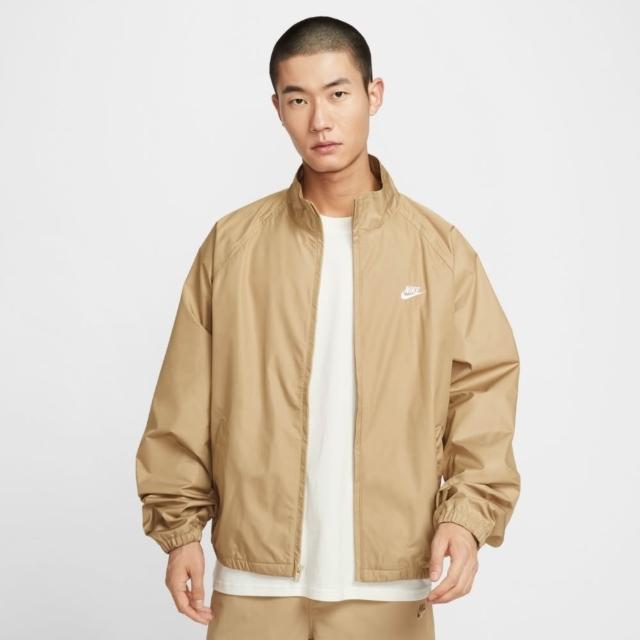 【NIKE 耐吉】休閒外套 運動 休閒 男 AS M NK CLUB ROSCOE FZ JKT 卡其色(HV1140297)