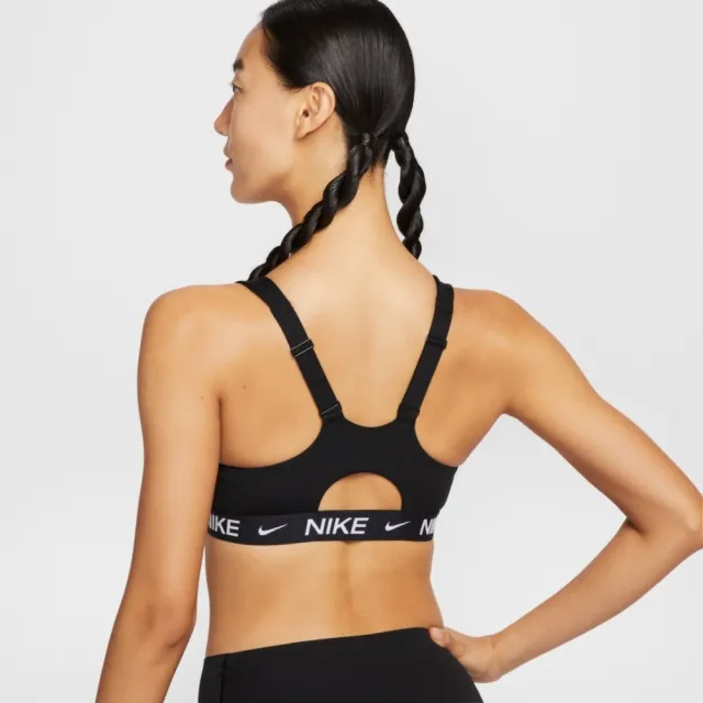 【NIKE 耐吉】運動內衣 高度支撐 女 AS W NK INDY HS ZIP BRA 黑色(HQ2752010)