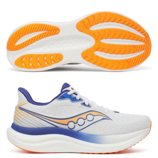 【SAUCONY 索康尼】TRIUMPH 23 男款 一般楦 寬楦 慢跑鞋(S21023 黑 白藍 灰 影灰 化石灰 緩衝 勝利)