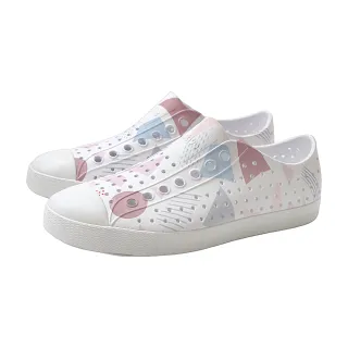 【Native Shoes】native JEFFERSON WANDERFOAM PRINT 洞洞鞋 中性款 白/粉藍 F0000233-9277 no491