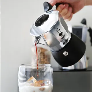 【Bialetti 比亞樂堤】2025新上市-鑽石加壓摩卡壺BRIKKA-公司貨4杯份(crema醇香/原廠保固2年/免插電咖啡機)