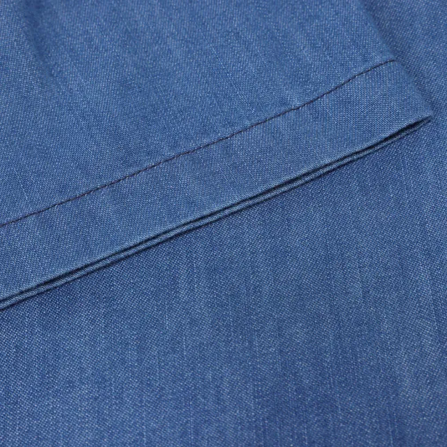 【CONVERSE】COOL MAX DENIM SHIRT DENIM BLUE 短袖 襯衫 男上衣 藍色(MCH628-UHA)