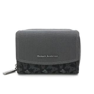 【金安德森】Genevieve 經典老花折疊中夾(碳黑)