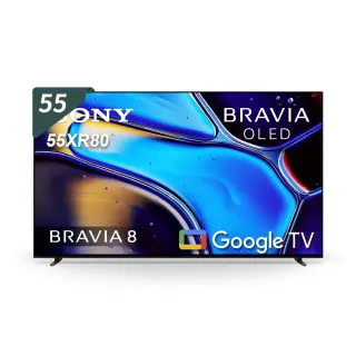 【SONY 索尼】BRAVIA 8 55型 XR OLED 4K HDR Google TV顯示器(Y-55XR80)