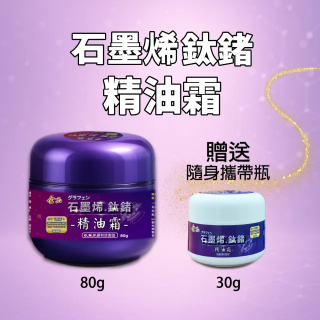 【金品】石墨烯.鈦鍺精油霜-6大罐組合(紫色經典)
