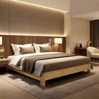 【Homelike】喜家居雙人加大6尺實木床底-附床板(2337)