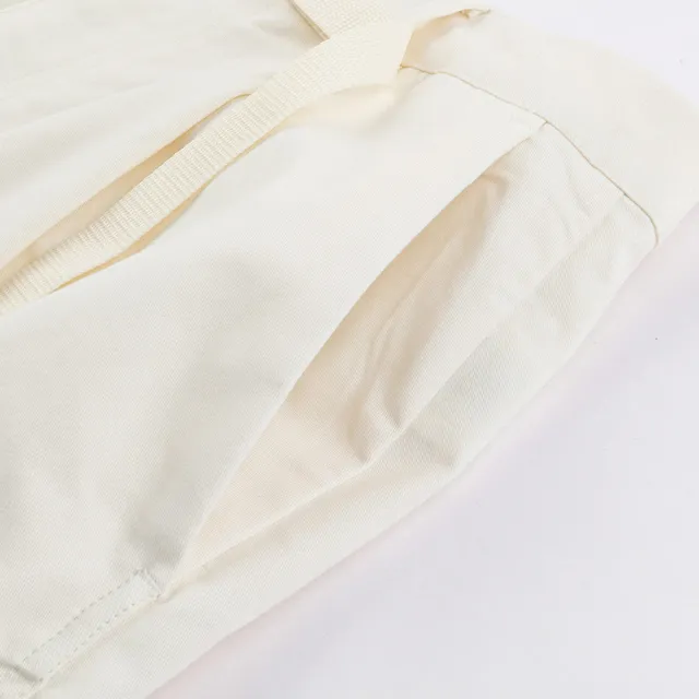 【The North Face】TNF 休閒 運動 可調節褲腰休閒長褲 W MATHER PANTS - APFQ 女 米白(NF0A8DWUQLI)