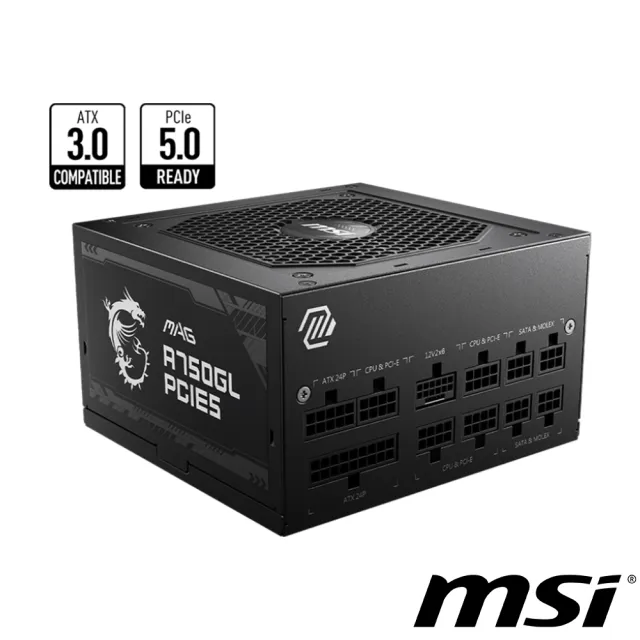 【MSI 微星】顯卡+電源組合★GeForce RTX 5070 12G VENTUS 2X OC WHITE 顯示+MAG A750GL PCIE5 80PLUS 750W