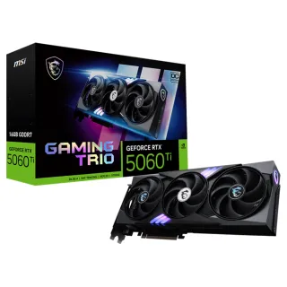 【MSI 微星】顯卡+電源組合★GeForce RTX 5060 Ti 16G GAMING TRIO OC 顯示卡+MAG A750GL PCIE5 80PLUS 750