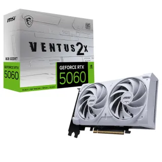 【MSI 微星】顯卡+電源組合★GeForce RTX 5060 8G VENTUS 2X OC WHITE 顯示卡+MAG A650GL 80PLUS 650W金牌 