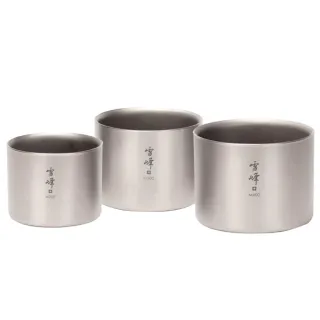 【Snow Peak】雪峰鈦雙層杯-中型 300ml(悠遊戶外)