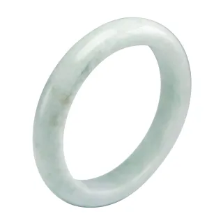 【漢石齋】天然翡翠A貨 手鐲玉鐲 飄花種(手圍18.2/版寬11.7mm)