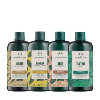 【THE BODY SHOP 美體小舖】天然植萃洗髮精-400ML(多種款式任選)