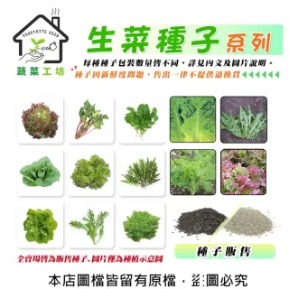 【蔬菜工坊】新手生菜類種子系列-各包裝數量詳見內文及圖片說明