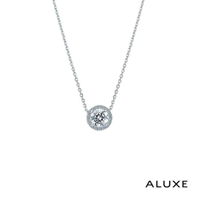 【ALUXE 亞立詩】GIA 0.30克拉 DSI1 3EX 18K金 鑽石項鍊 海洋之眼 圓形 NS0777(3色任選)