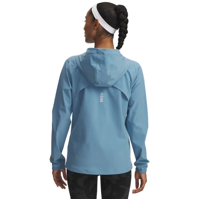 【UNDER ARMOUR】UA 女 OutRun the STORM 防風外套_1377043-418(藍色)