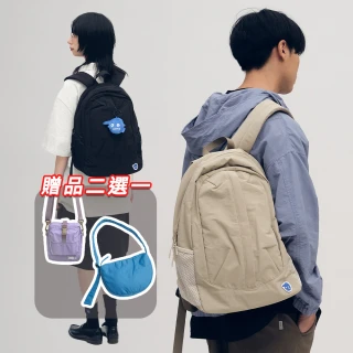 【plain-me】買一送一★小P社長拉鍊後背包 大容量旅行包(男女後背包 筆電包 包包 PLN3063-252)