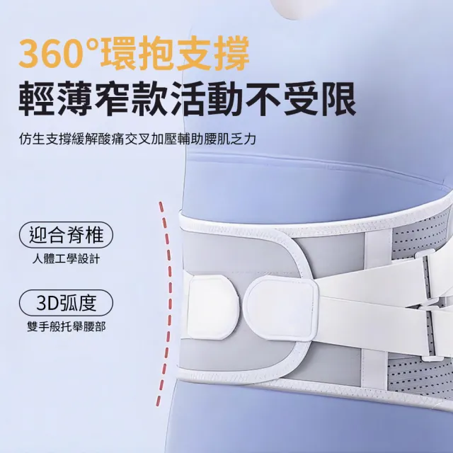 618特惠 雙重加壓彈力護腰帶 可調節支撐護腰帶 腰部易酸腰托(穩定支撐 貼合腰部 非醫療)