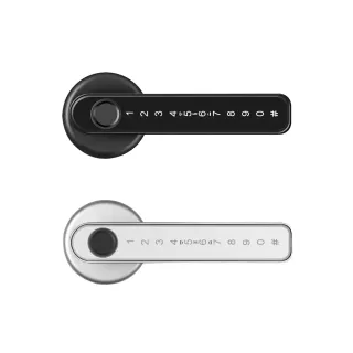 【伊德萊斯】四合一把手式指紋密碼鎖 智能感應防盜電子鎖(指紋/密碼/鑰匙/感應卡)