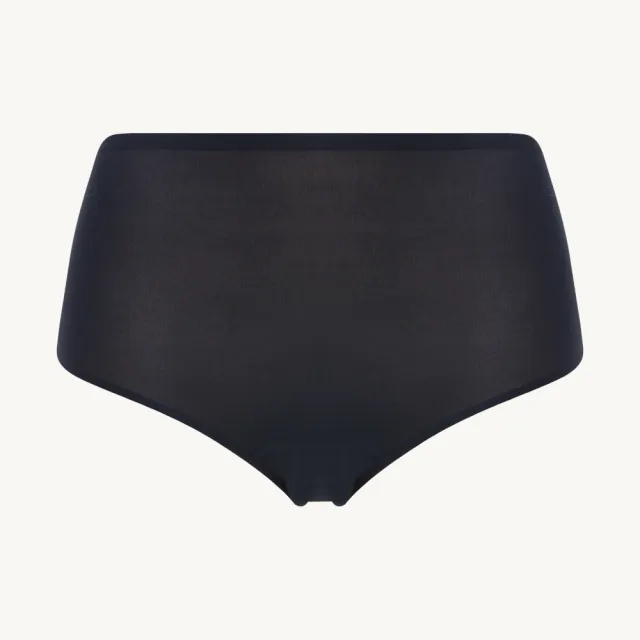 【Chantelle 仙黛爾】Soft Stretch.涼感無痕透氣高腰女內褲 黑色.26470_011(超強彈力包覆)