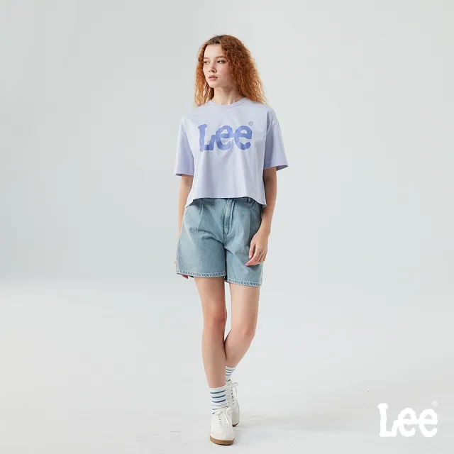 【Lee】女裝 短袖T恤 / 短版 胸前經典大LOGO 共5色 季節性版型(LB502059)