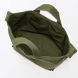 【MUJI 無印良品】帆布兩用托特包(黑色 原色 卡其綠)