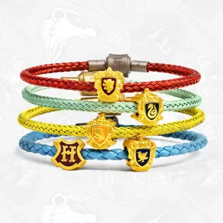 【點睛品】網路獨家款 哈利波特霍格華茲校徽 黃金串珠(5款任選)