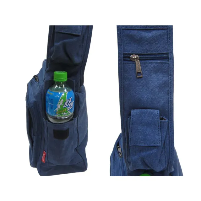 【SNOW.bagshop】雙11 書包 斜背包 大容量 可A4資料 防水帆布 主袋+外袋共十層