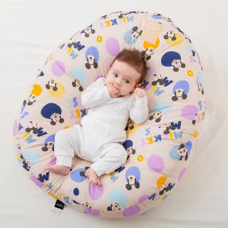 【gunite】米奇系列_寶寶懶骨頭包覆機能親子互動窩-防溢奶多功能哺乳枕睡窩床中床(嚮圈圈篇)