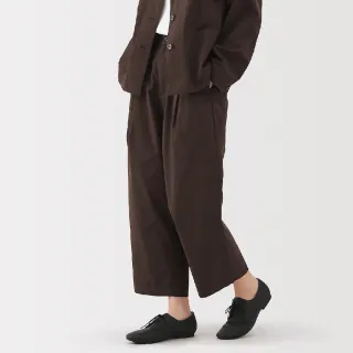【MUJI 無印良品】女速乾平織布寬版錐形褲(共3色)