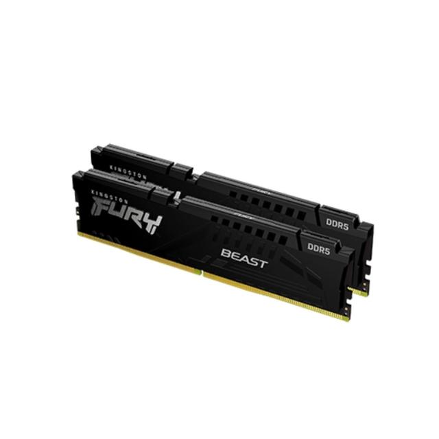 【Kingston 金士頓】FURY Beast DDR5 6000MT/s 32GB（2x16GB）記憶體 黑色(KF560C30BBEK2-32)