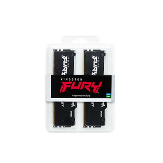 【Kingston 金士頓】FURY Beast DDR5 RGB 6000MT/s 64GB（2x32GB）記憶體 黑色(KF560C30BBEAK2-64)