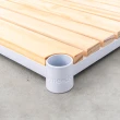 【dayneeds 日需百備】松木 90x45x90公分烤漆三層架廚房收納推車 含工業輪(木板層架/收納層架/層架/鐵架)