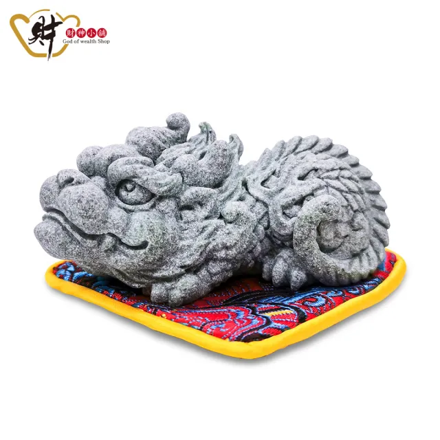 財神小舖】鎮宅化煞青砂石麒麟擺件(已開光招財開運銅錢辦公桌高雄進寶