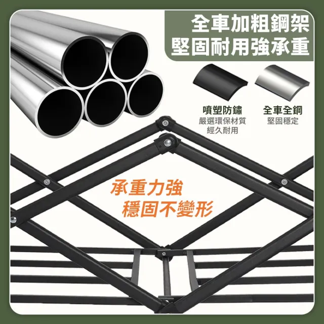 【DREAMCATCHER】摺疊露營推車-5吋(大容量 多功能 高承重 露營 野餐 戶外推車 手拉車 可摺疊)