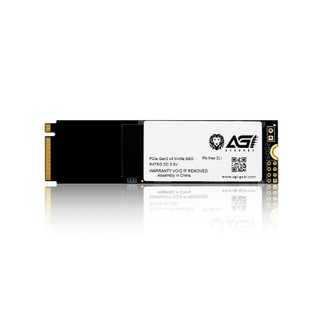【AGI】AI298 512GB M.2 PCIe Gen3 SSD 固態硬碟(讀寫3000/1400MBs)
