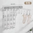 【SUNLY】24夾折疊晾衣架 多功能摺疊曬襪架 壁掛多夾衣架 晾曬置物衣架 晾曬夾