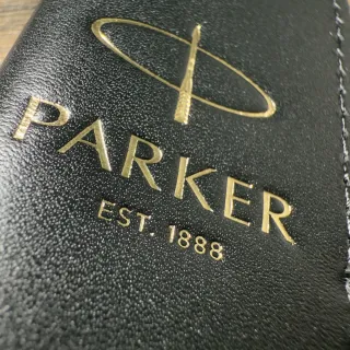 【PARKER】派克  IM理性黑鋼珠筆 真皮筆套禮盒(IM)