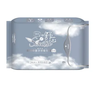 【Sweetie 舒芯】Cool 超薄涼感抑菌衛生棉(34cm符合FDA&ISO認證)